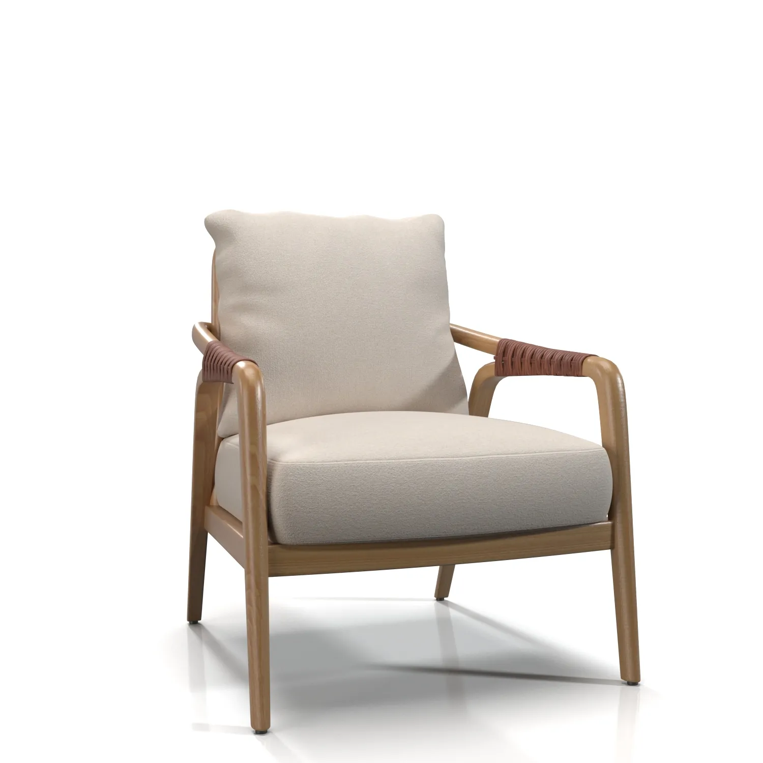Knot Lounge Chair PBR 3D Model_01
